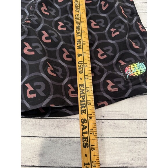 SLUNKS Mens Volleyball Lined Shorts Sz M Red Rock Logo Pattern Beach Gym Workout - Picture 8 of 16